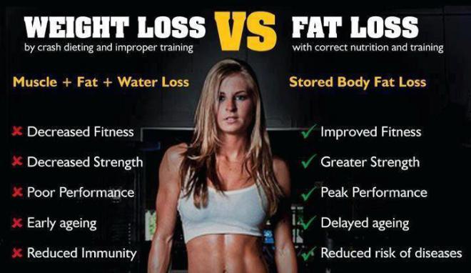 weight loss vs fat loss